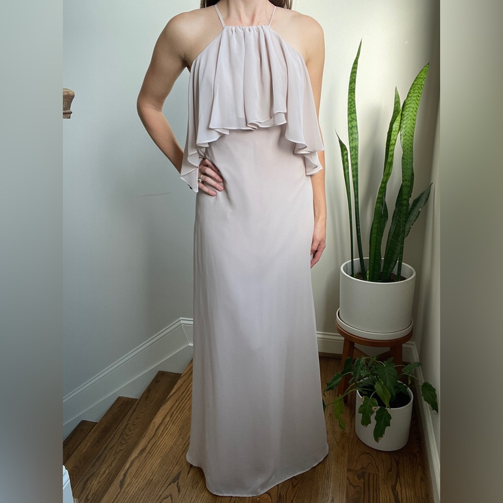 Blush pink bridesmaid dress